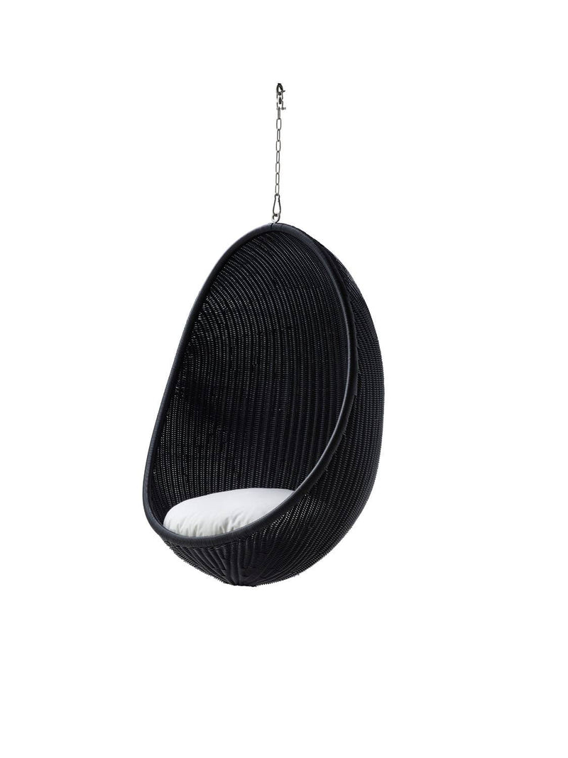 Poma Indoor Hanging Chair - Black/White