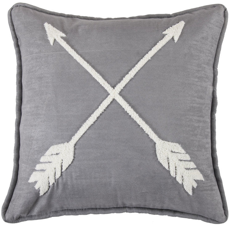 Tulan Arrow Decorative Pillow - Grey/White
