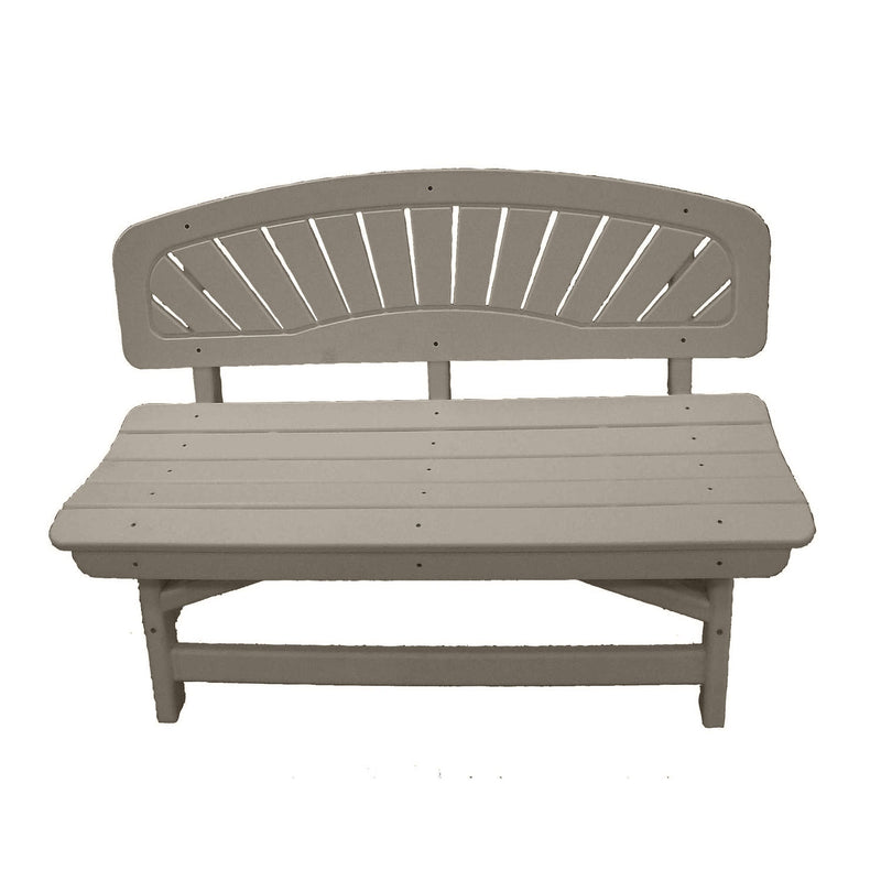 POLY LUMBER On the Dock Classic Bench - Sandstone
