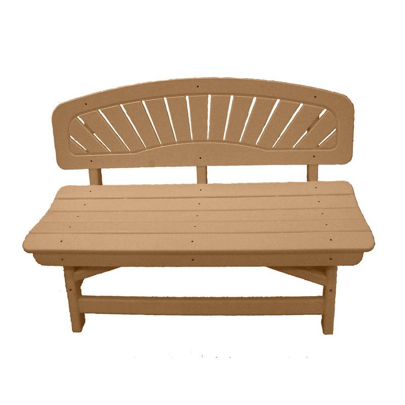 POLY LUMBER On the Dock Classic Bench - Camel