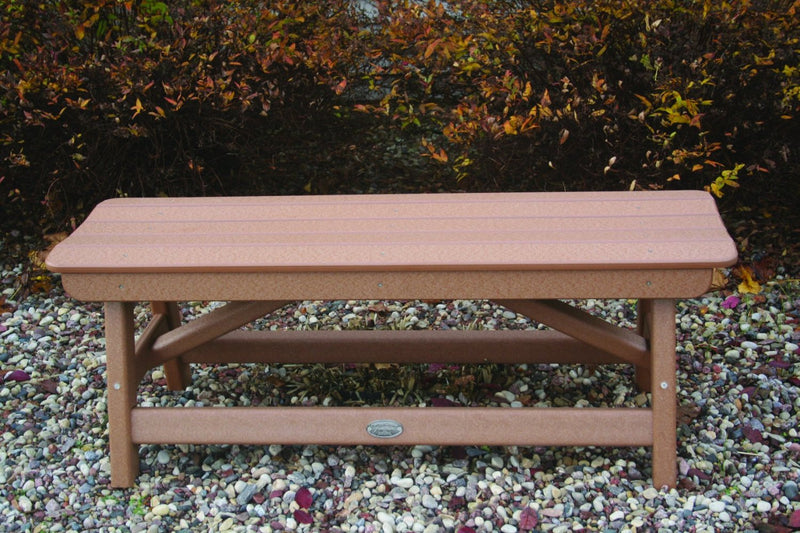 POLY LUMBER On the Dock Traditional Bench - Camel