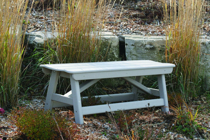 POLY LUMBER On the Dock Traditional Bench - Sandstone