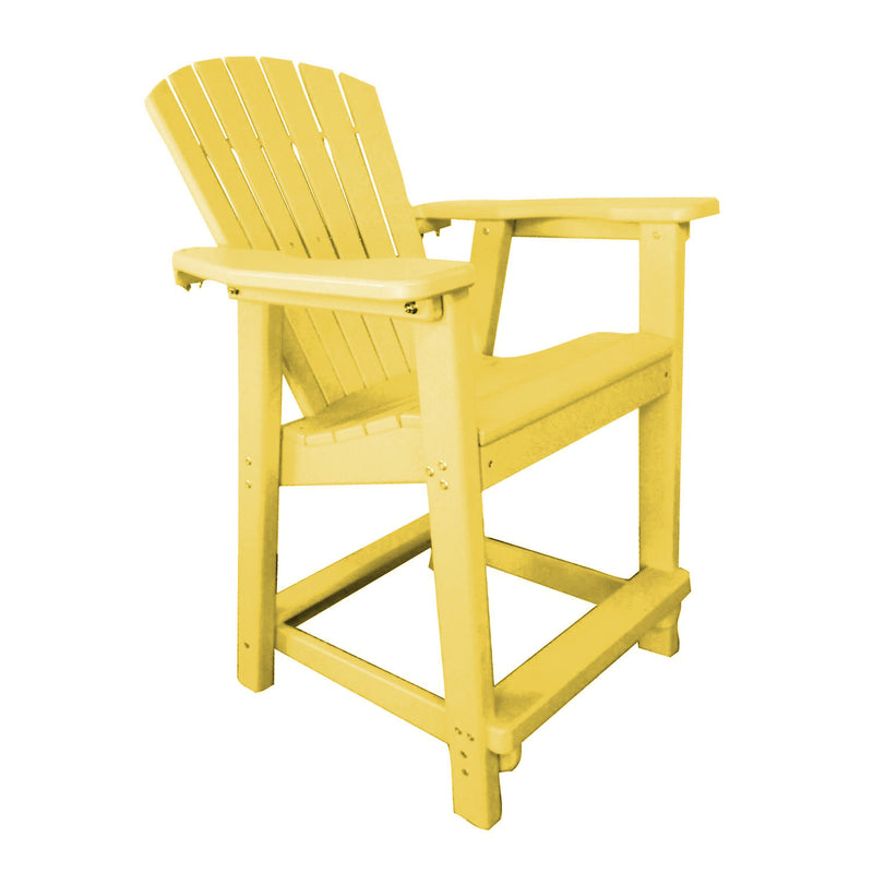 POLY LUMBER Tropical Horizons Bar-Height Chair - Yellow