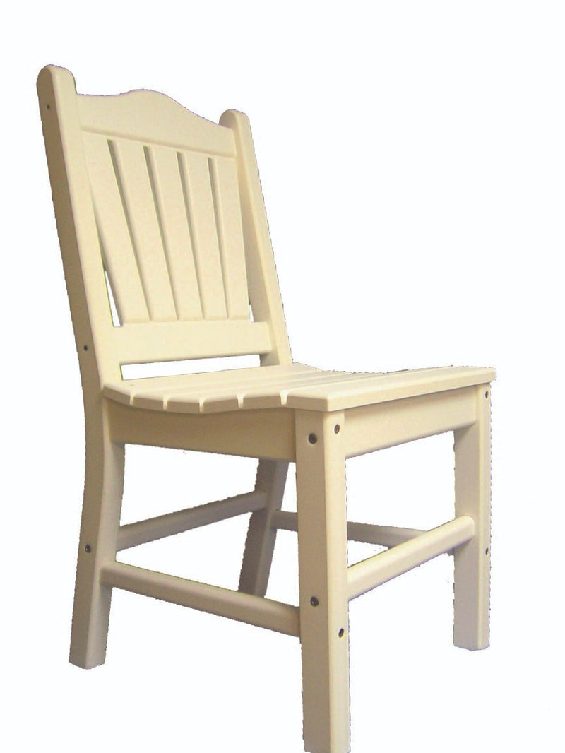 POLY LUMBER Under the Stars Dining Chair - White