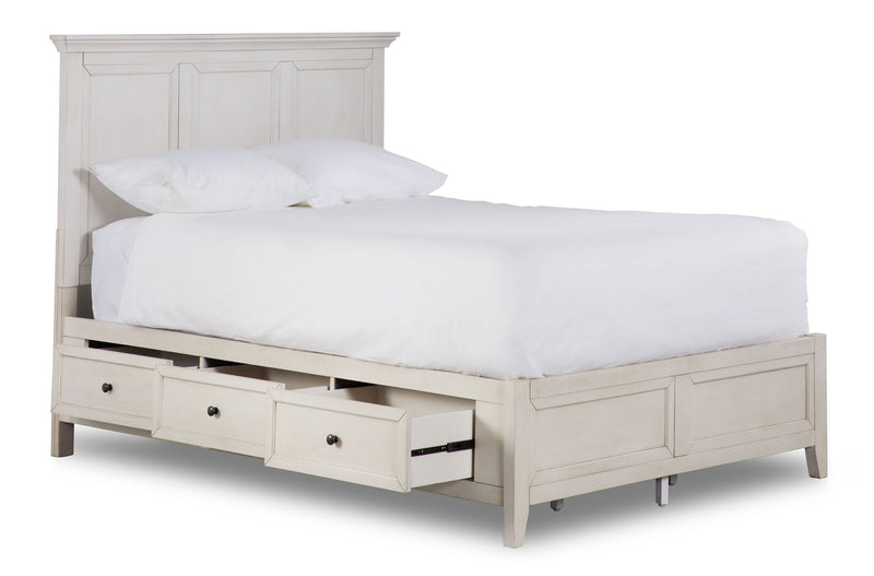 Wendell King Storage Bed - Antique White