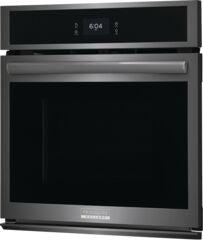 Frigidaire Gallery Smudge-Proof Black Stainless Steel 27" Single Wall Oven with Total Convection and Air Fry (3.8 Cu.Ft) - GCWS2767AD