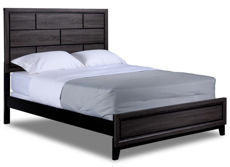 Daboll Queen Bed Package - Grey/Black