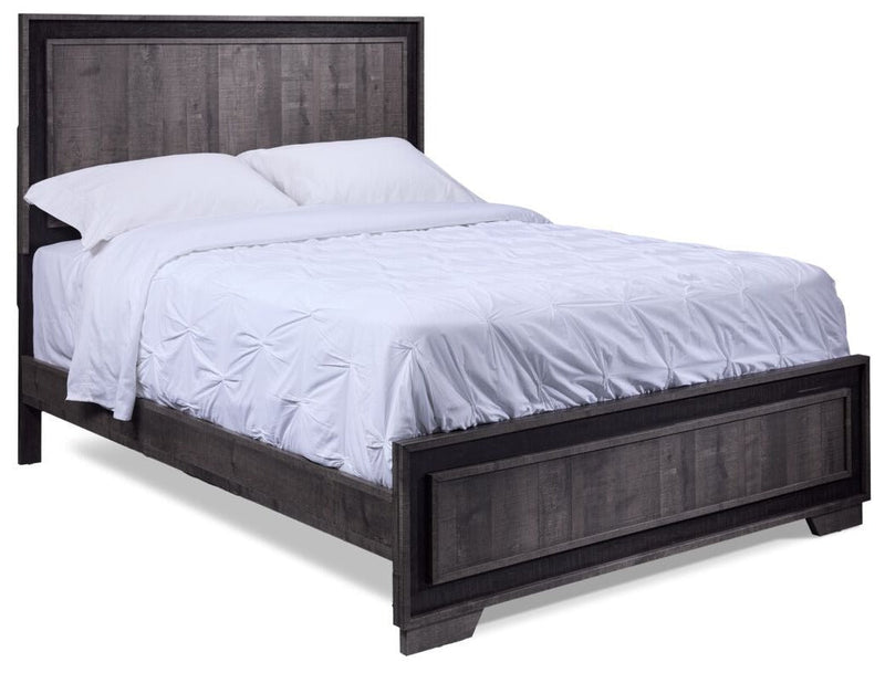 Dunbar King Bed - Grey