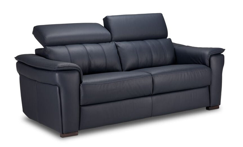 Croft Leather Sofa - Blue