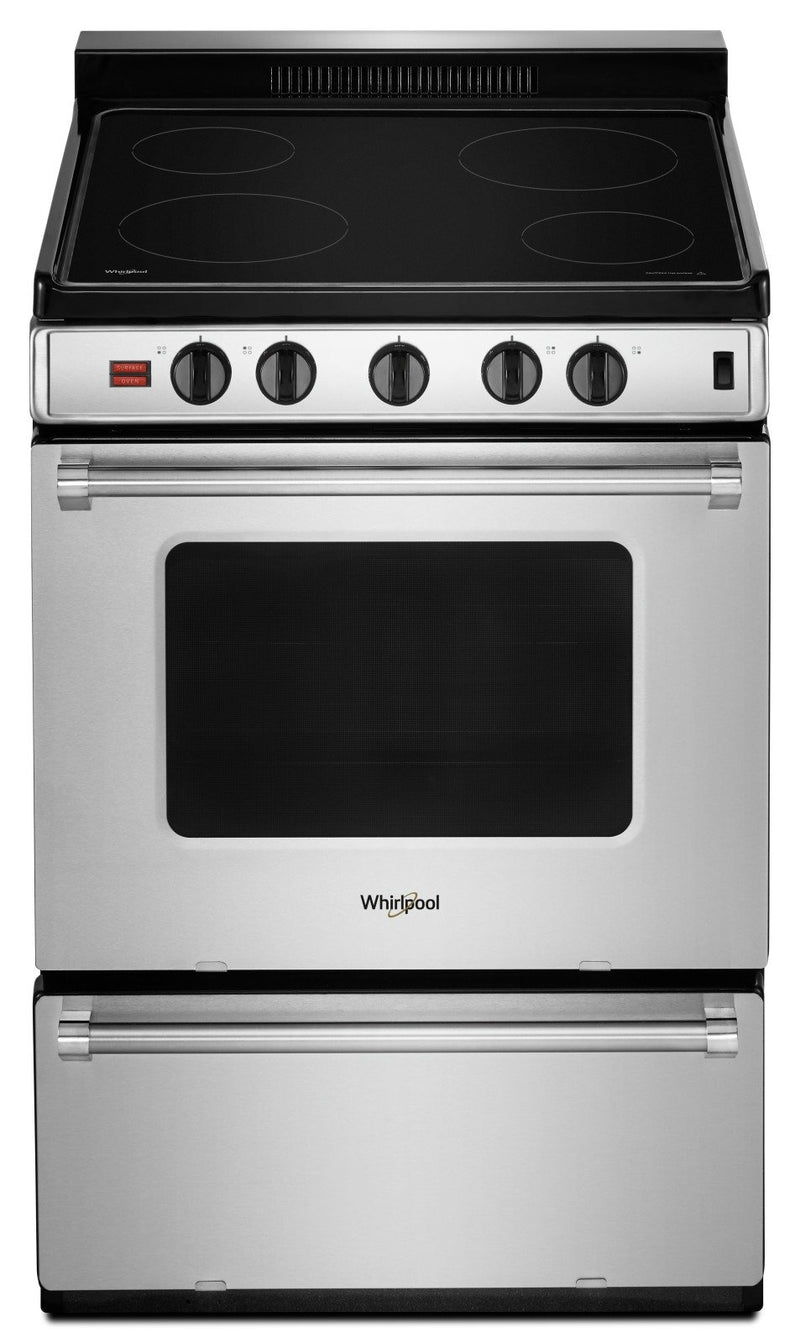 Whirlpool 24" 3.0 Cu. Ft. Freestanding Electric Range - YWFE50M4HS