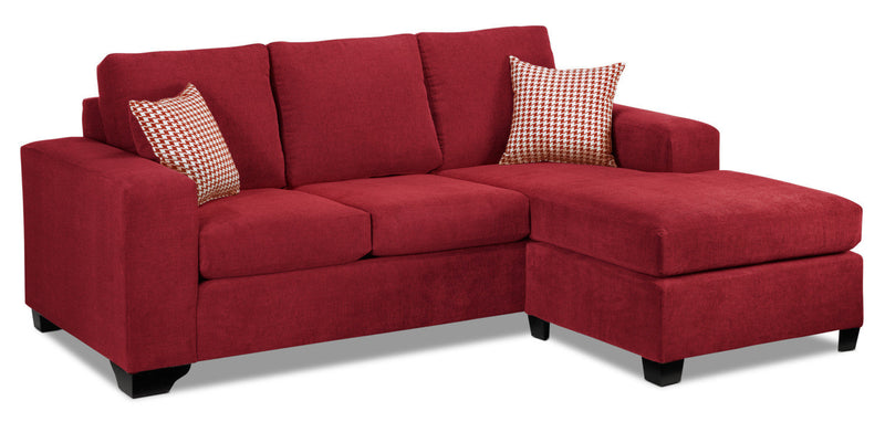 Knox Chaise Sofa - Red