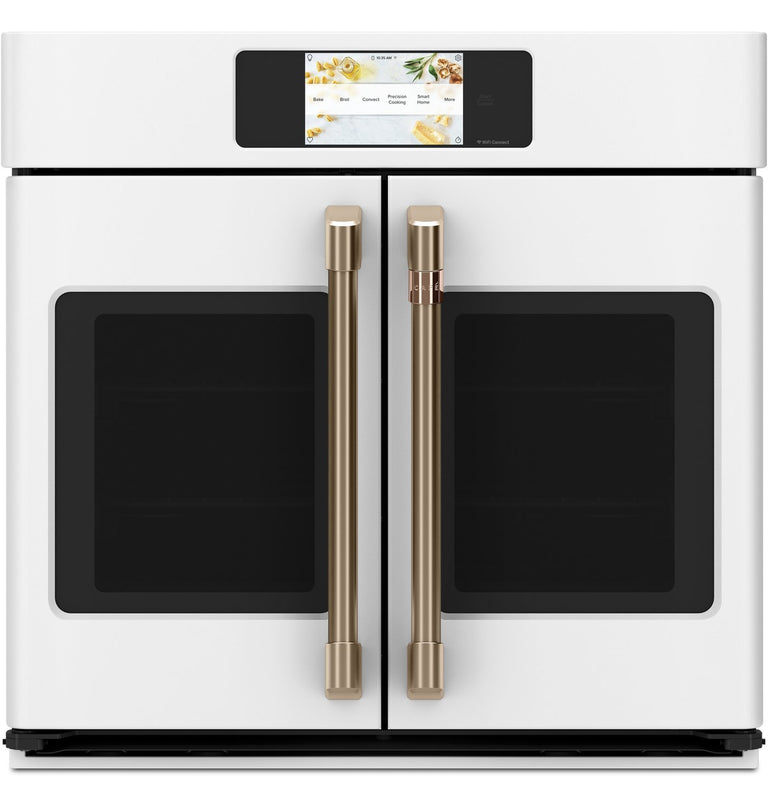 Matte White with Brushed Bronze  Matte White with Brushed Bronze
