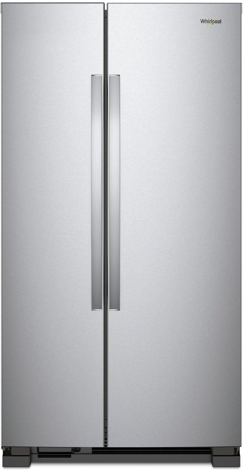 Whirlpool Monochromatic Stainless Steel Side-by-Side Refrigerator (25 Cu. Ft.) - WRS315SNHM