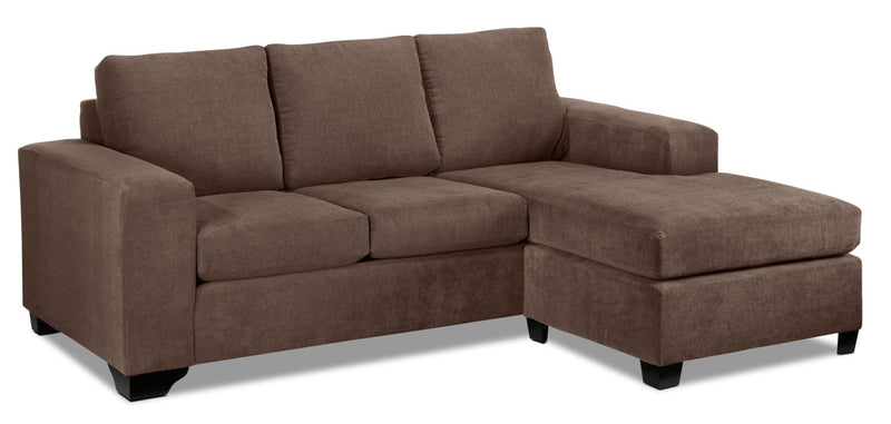 Knox Chaise Sofa - Light Brown