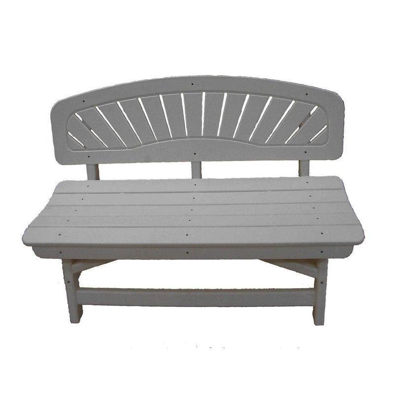 POLY LUMBER On the Dock Classic Bench - Grey