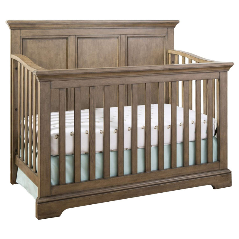 Ellie Convertible Crib with Full Size Rails Package - Cashew
