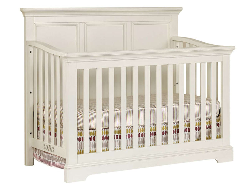 Ellie Convertible Crib with Full Size Rails Package - Chalk