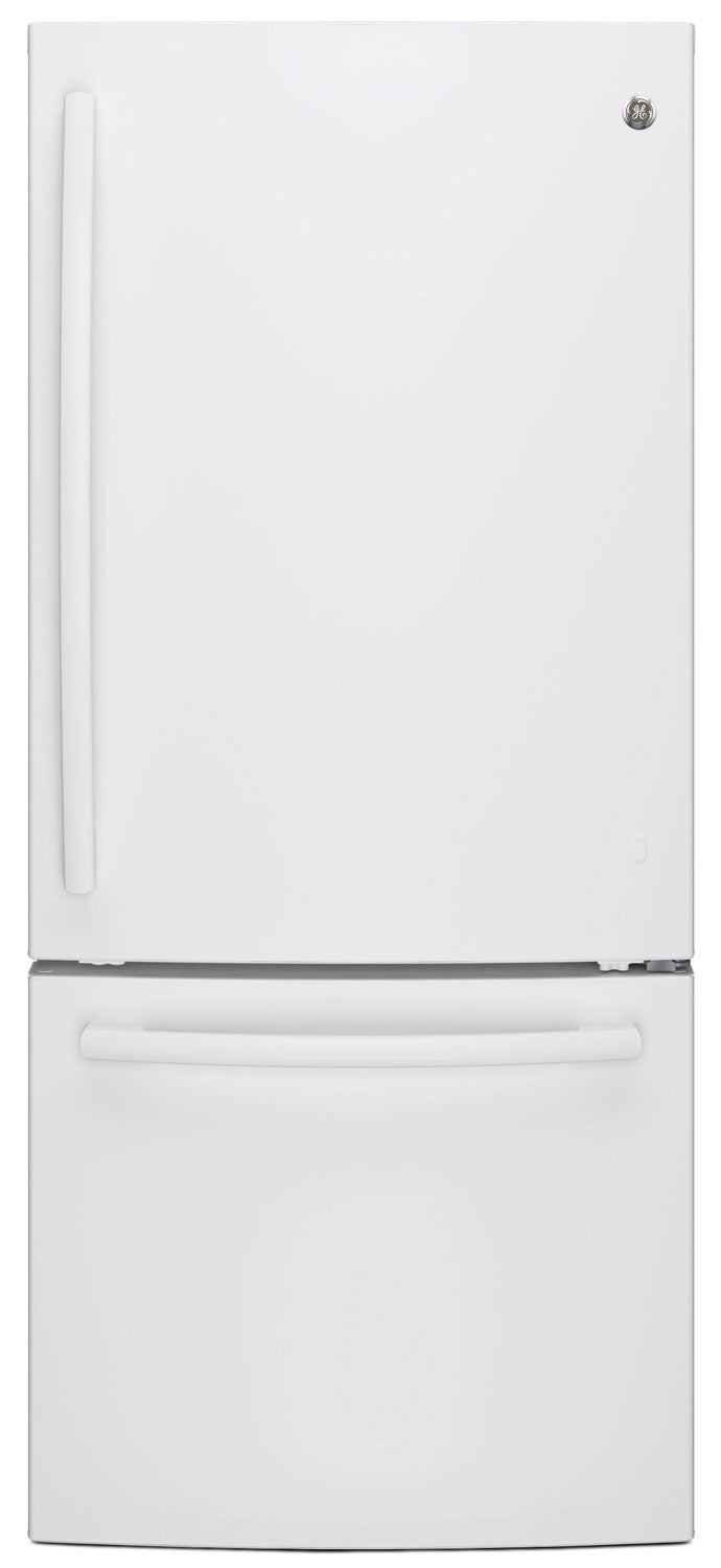 GE 20.9 Cu. Ft. Bottom-Freezer Refrigerator - GBE21AGKWW