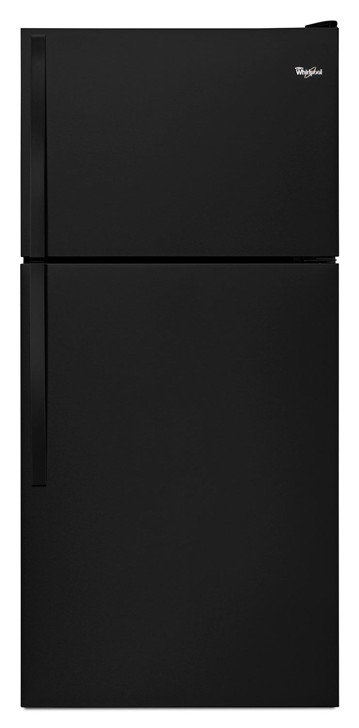 Whirlpool® 18.2 Cu. Ft. 30" Wide-Top Freezer Refrigerator - Black