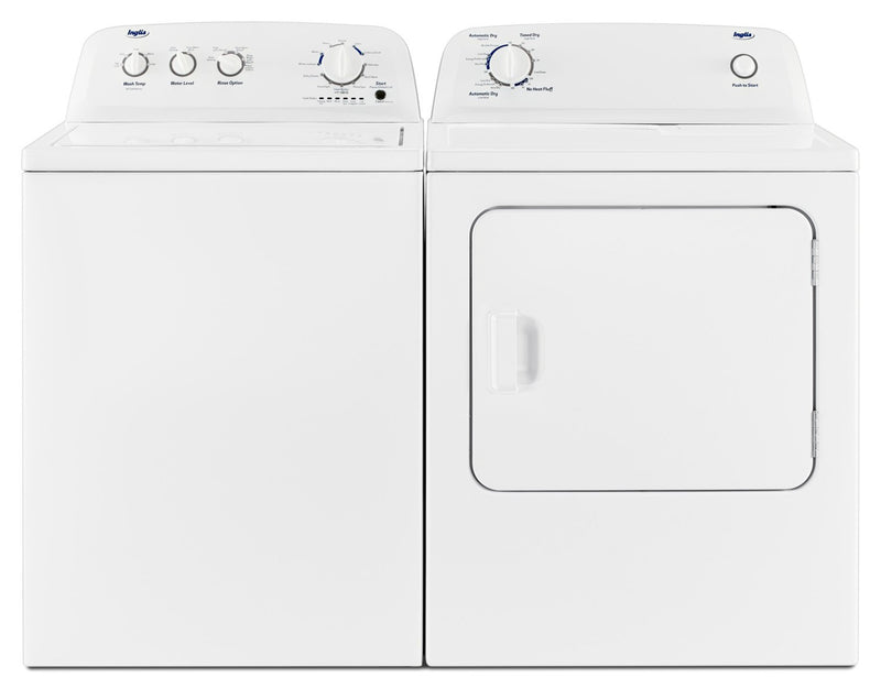 Inglis 4.4 Cu. Ft. I.E.C. Top-Load Washer and 6.5 Cu. Ft. Electric Dryer - White