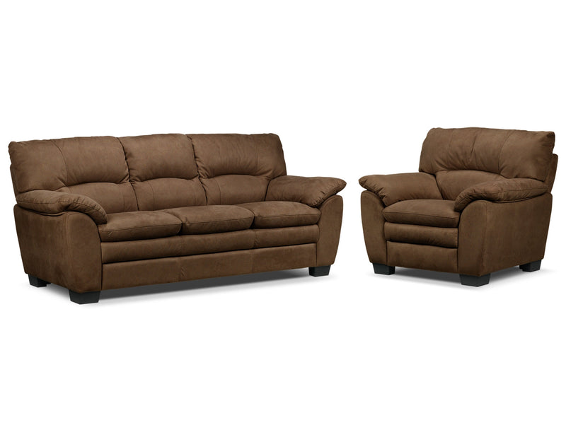 Maree Sofa and Chair Set - Hazelnut