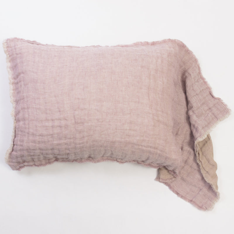 Rulles Linen King Sham - Lavender/Natural