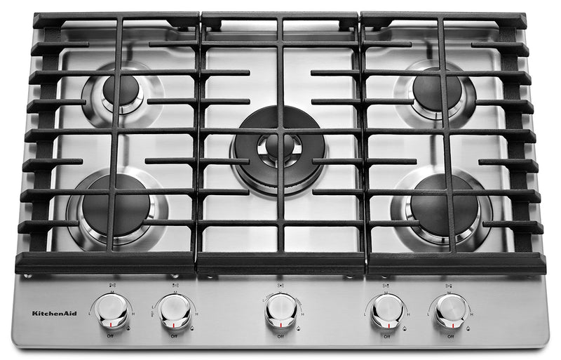 KitchenAid 30" 5- Burner Gas Cooktop - KCGS550ESS