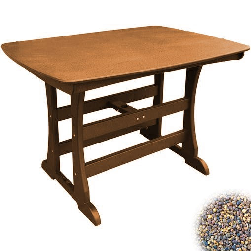 POLY LUMBER Miami Sea Breeze Counter-Height Table - Camel