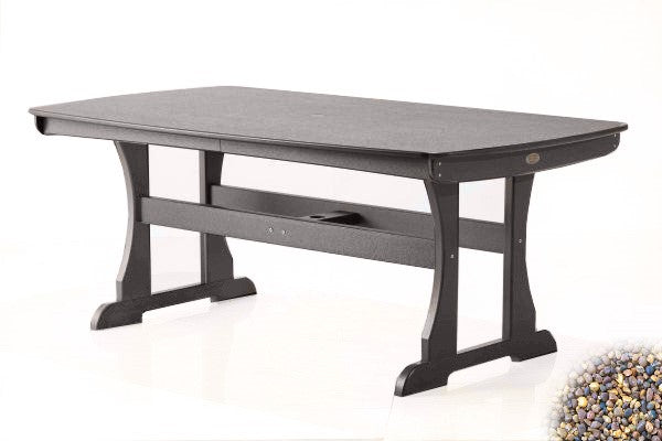 POLY LUMBER Caribbean Shores Dining Table - Grey