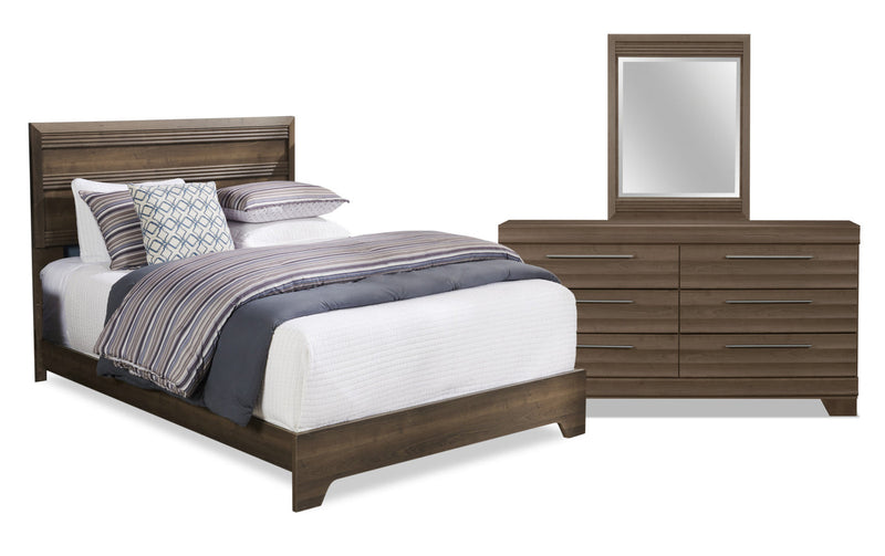 Odense 5-Piece Queen Bedroom Set - Grey