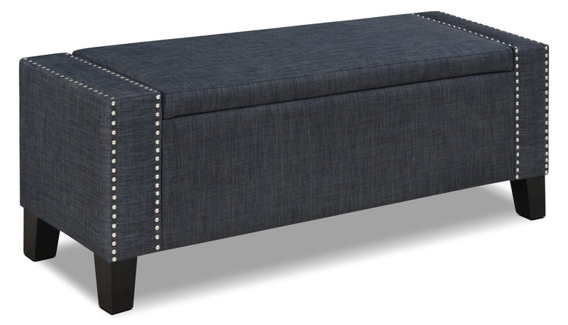 Alistair Storage Ottoman - Grey