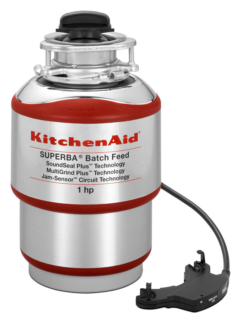 KitchenAid 1HP Batch Feed Food Waste Disposer - KBDS100T