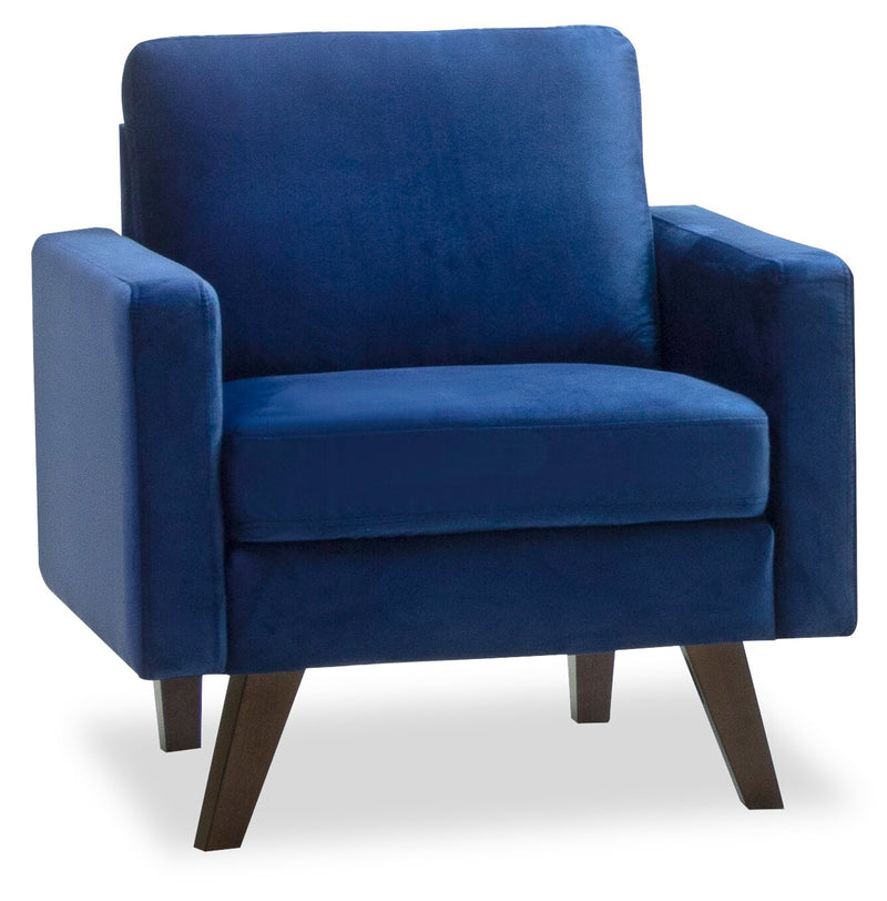 Sonoma Velvet Chair - Blue