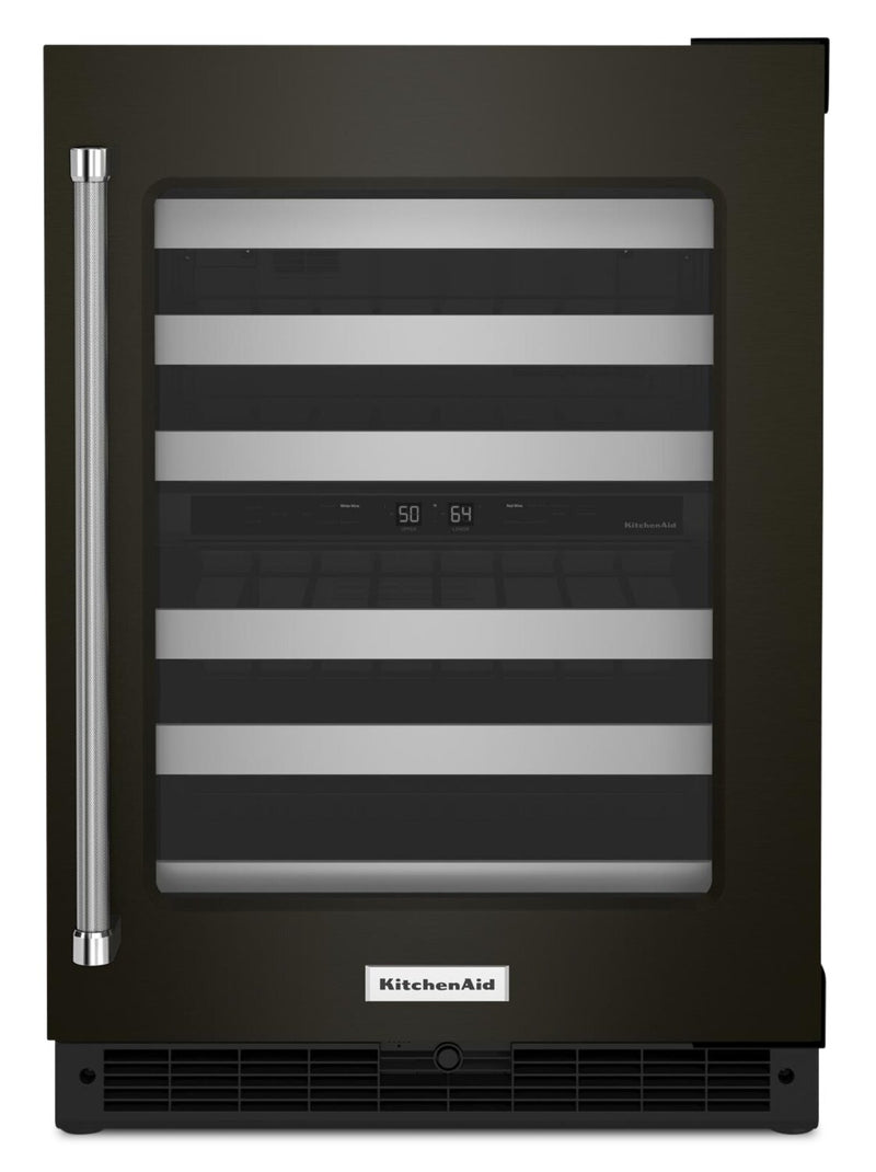 KitchenAid 5 Cu. Ft. 46-Bottle Wine Cellar with Right-Swing Door - KUWR314KBS