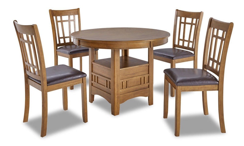 Dena 5-Piece Dining Package - Walnut - Dining Room Set