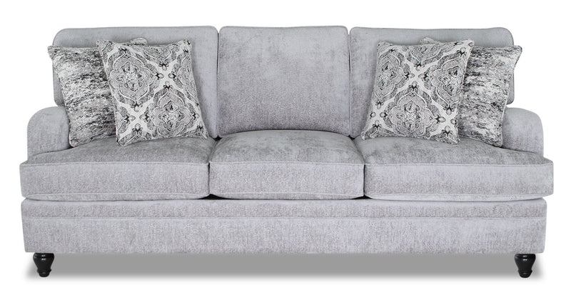 Greycliff Chenille Sofa - Platinum