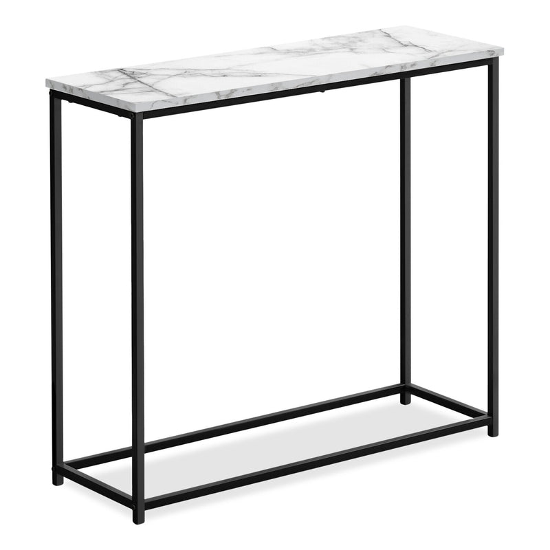 Julien Sofa Table - White Marble-Look