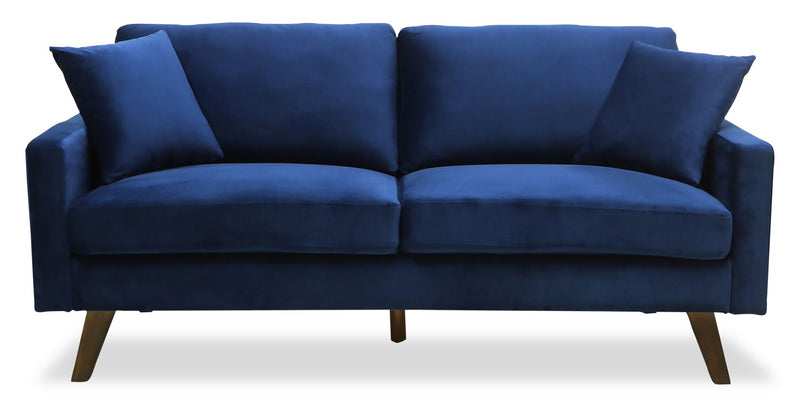 Sonoma Velvet Sofa - Blue