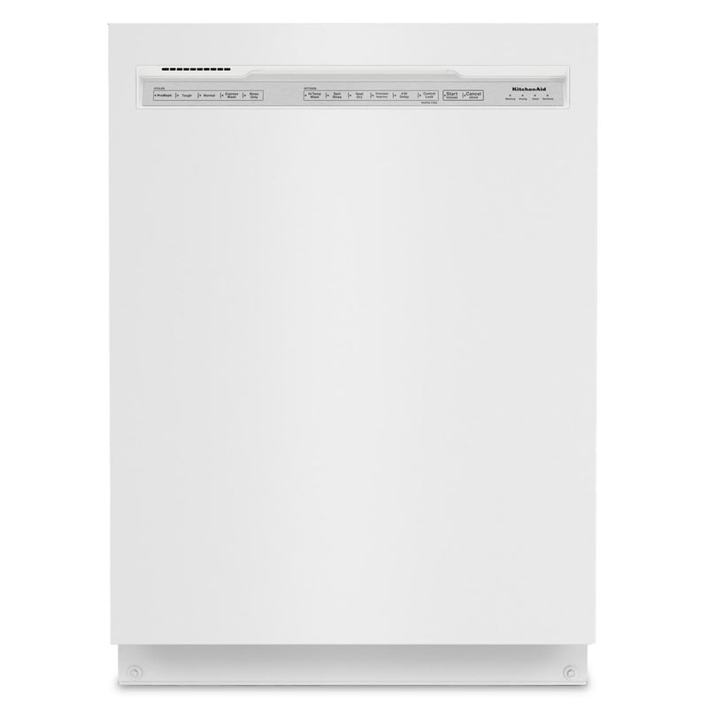 KitchenAid 39 dB Front-Control Dishwasher with Third Level Rack - KDFE204KWH - Dishwasher in White