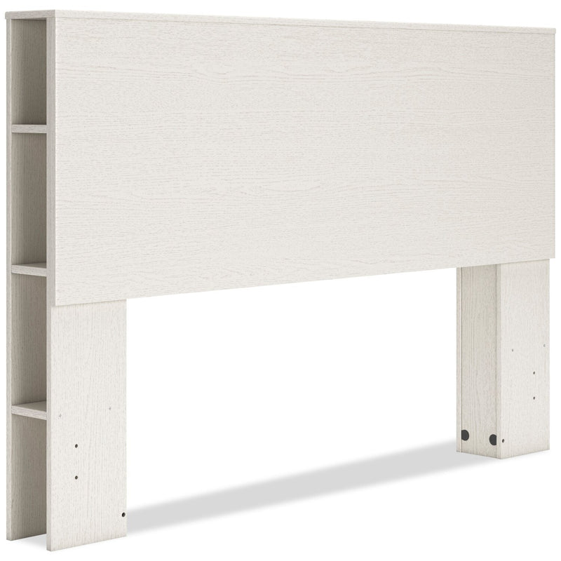 Caramat Queen Bookcase Headboard - White