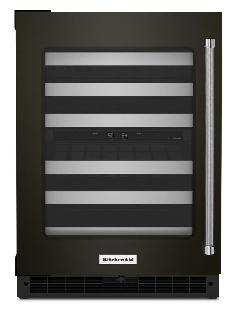 KitchenAid 5 Cu. Ft. 46-Bottle Wine Cellar with Left-Swing Door - KUWL314KBS