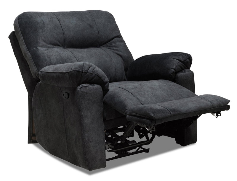 Muncey Polyester Recliner - Graphite