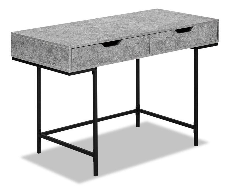 Gary Desk - Grey Stone-Look
