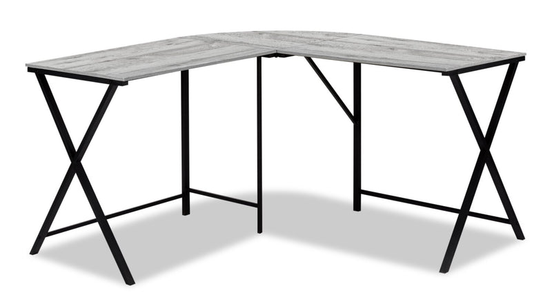 Weimar L-Shaped Corner Desk - Grey