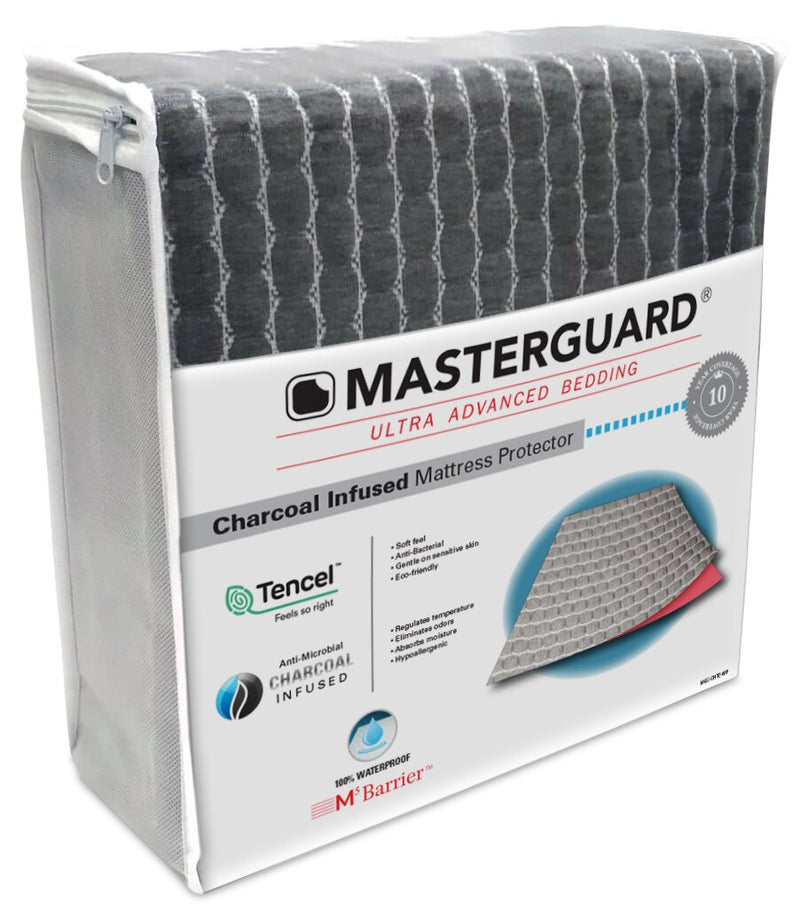 MasterGuard® Charcoal Tencel™ Twin Mattress Protector