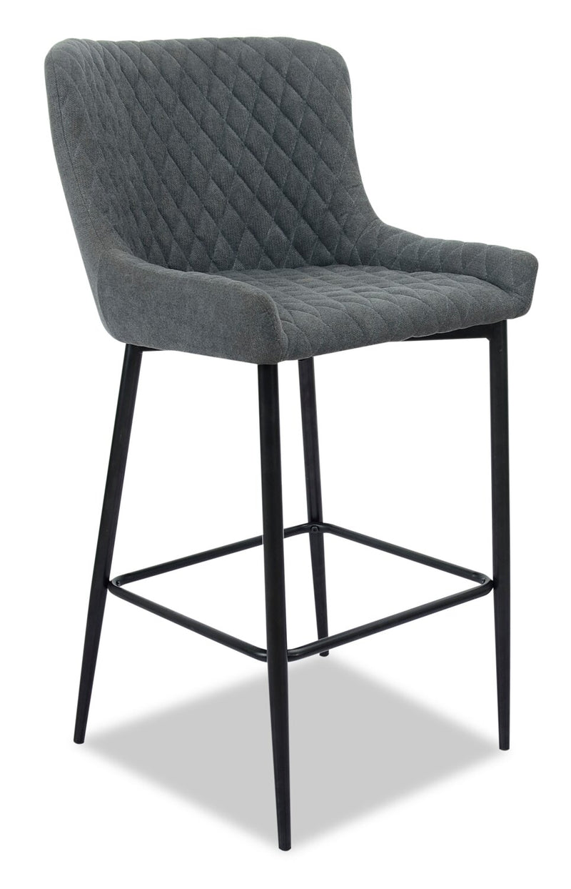 Demi Counter-Height Stool - Grey - Modern style Bar Stool in Grey Metal