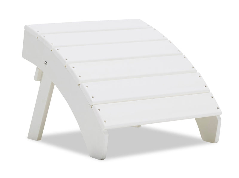 Maine Patio Ottoman - White