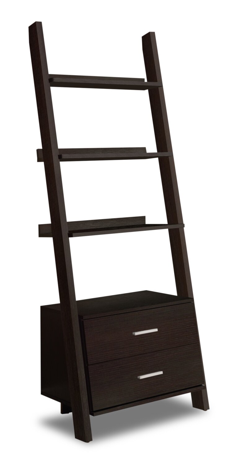 Wolverhampton Bookcase with Storage - Espresso