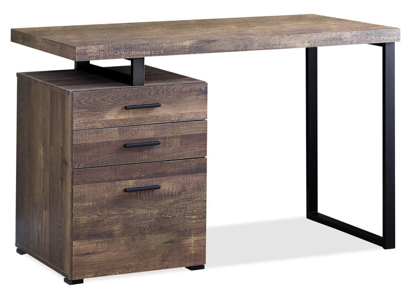 Tintern Reversible Desk - Dark Brown