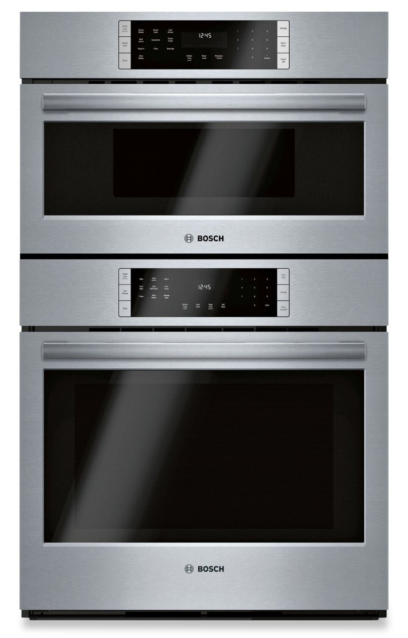 Bosch 800 Series 6.2 Cu. Ft. Electric Double Combination Wall Oven - HBL8753UC
